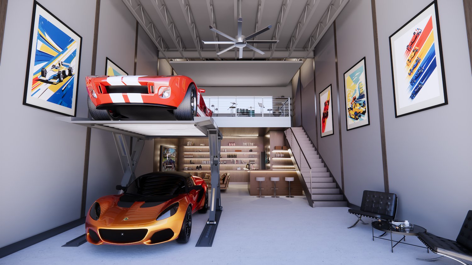 BMV Garage Interior